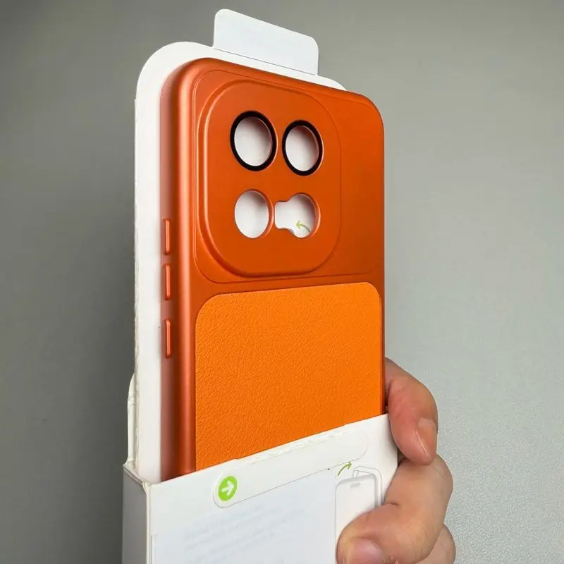 Luxury Matte Leather Protective Back Cover