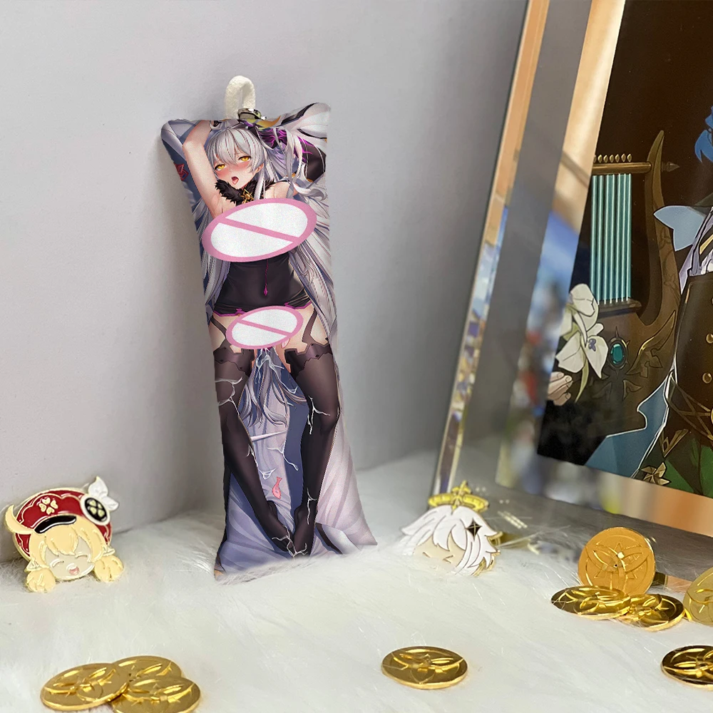 

Collapse Gakuen Herrscher of the Void Mini Dakimakura Key Chain Pendant Anime Accessories Keyring Small Body Pillow Bag Pendant