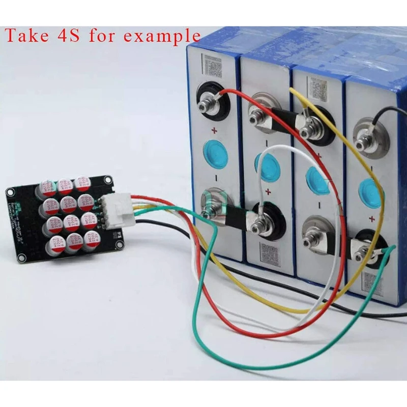 Audio Equalizer 4S 5A Cluster Equalizer Active BMS Board Lithium Battery Lifepo4 Battery Equalizer With Case+Terminal Wire