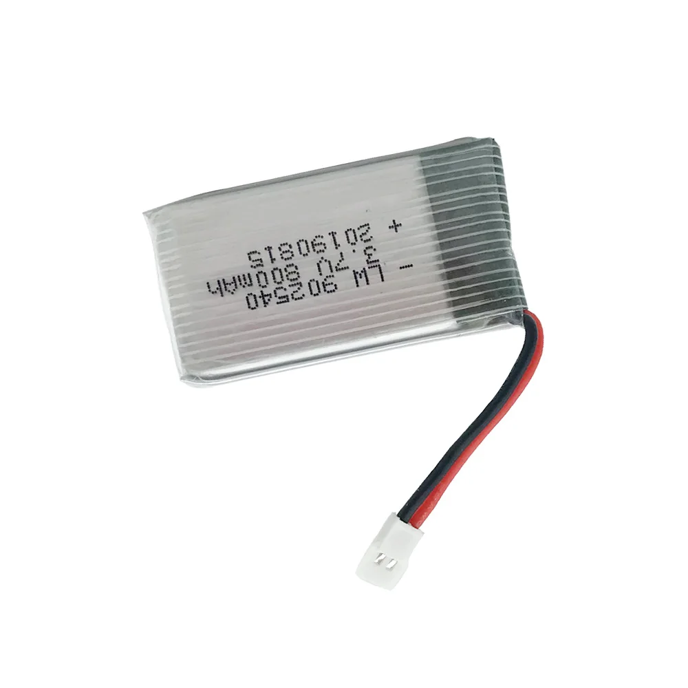 3.7V 800mAh 902540 Lipo Battery For Syma X5C X5SC X5SW Top selling Q7 RC Quadcopter Drone Spare Part 3.7V XH2.54 Plug battery 6