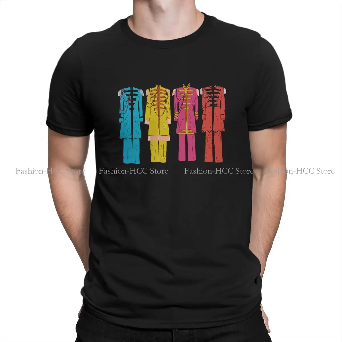 Sgt Pepper Outfits O Neck Tshirt The Beatle Band Original Poliestere T Shirt Uomo Top Nuovo Design