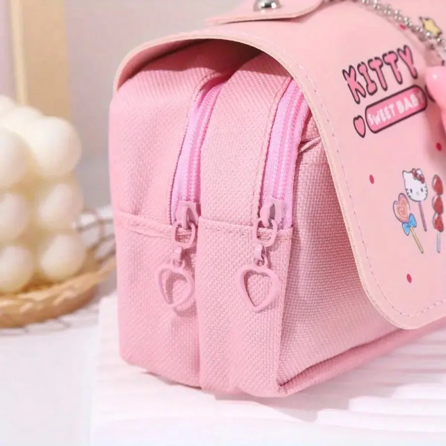 Sanrio trousse à crayons HelloKitty Double étui étanche pour stylos – Image 3