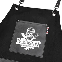 Barbertop Hairdressing Shawl Artist Apron Salon Hairdresser Cape with Pockets Waterproof Restaurant  Work Cloth 2