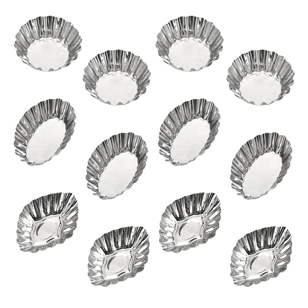 

Stainless Steel Egg Tart Molds Non-Stick Cupcake Mini Pie Mould Reusable Muffin Baking Cup Tartlets Pans Bakeware