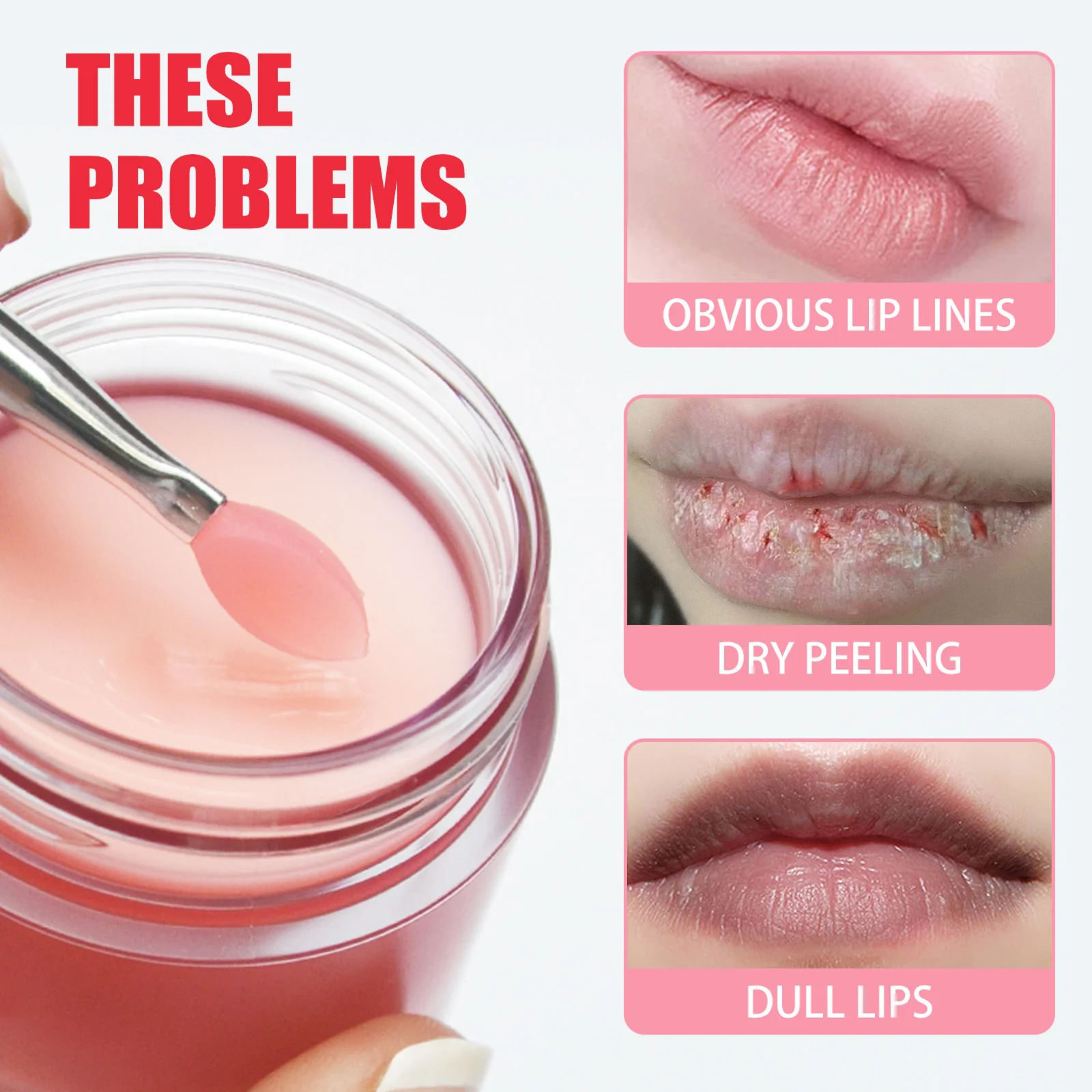Berry Lip Sleeping Mask Night Sleep Moisturizing Hydrating Fade Lip Lines Exfoliator Maintenance Lip Balm Nourish Jelly Lip Mask 2