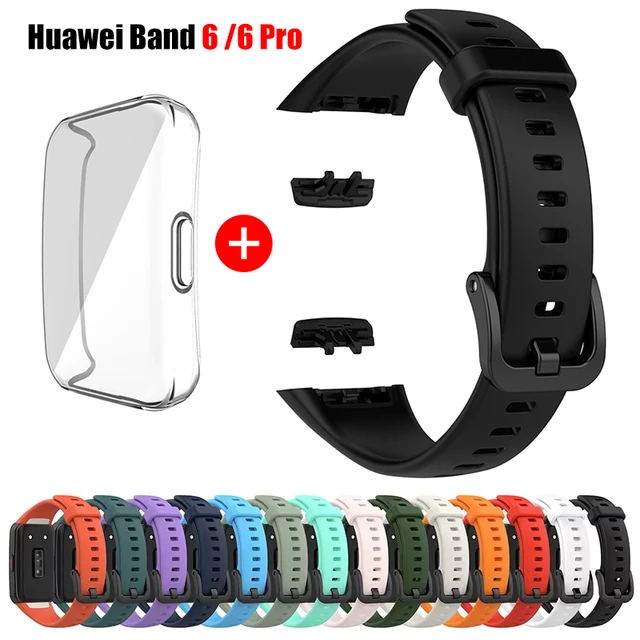 Silicone Strap For Huawei Band 6 /6 Pro Strap Smart Watch Adjustable Wristband Replacement Correa Bracelet Honor Band 6 Strap 1