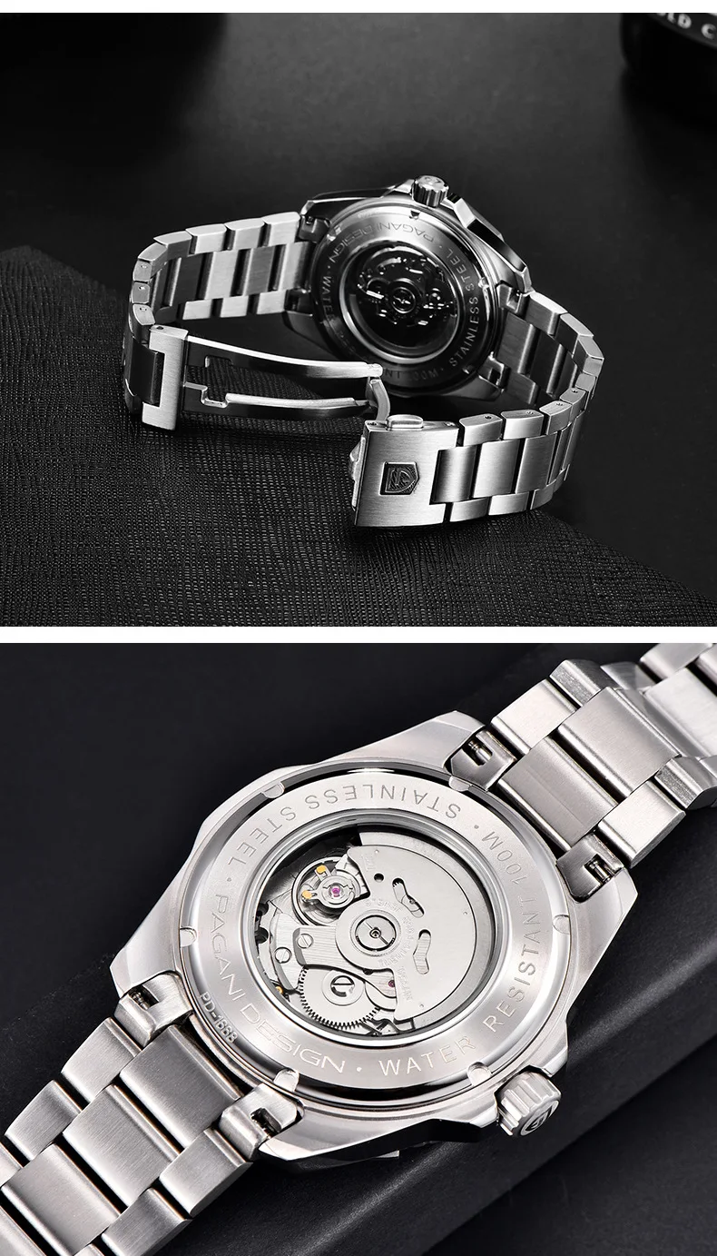 PAGANI DESIGN New Fully Automatic Mechanical Watch Men’s Watch Strong Luminous Waterproof Fashion Men’s Watch PD-1668A