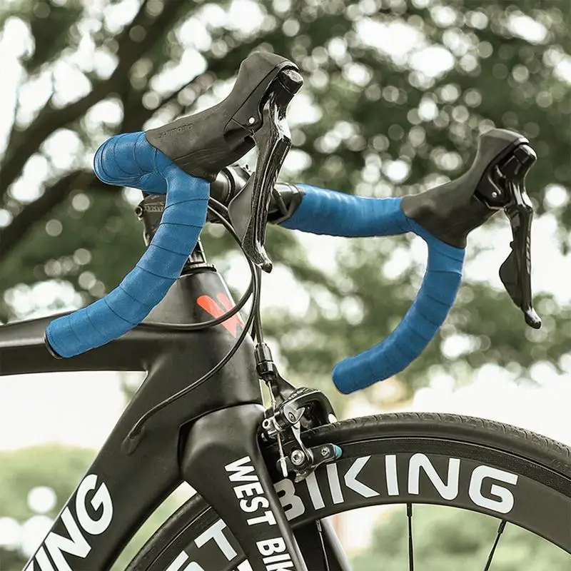 

Лента на руль велосипеда, нескользящая, изогнутая, из экокожи, Эва, дышащая, для гонок