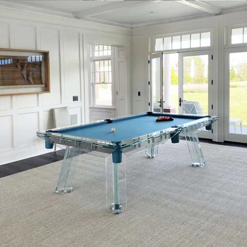 Tavolo da Biliardo in Cristallo e Vetro alla Moda 2026, Stile Moderno, 7ft, 8ft, 9ft - immagine 6