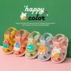 Baby Cartoon Shoes for 0-3 Years Old Bibi Sound Toddler Sandals First Walker Spring Autumn Soft Sole Slippers Infant Supplies 1