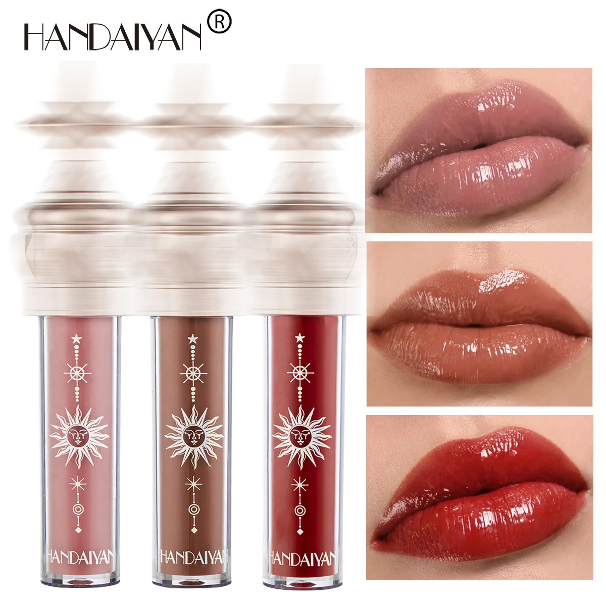 

Waterlight film mirror lip glaze glass lip gloss moisturizing long-lasting little star stick lip gloss