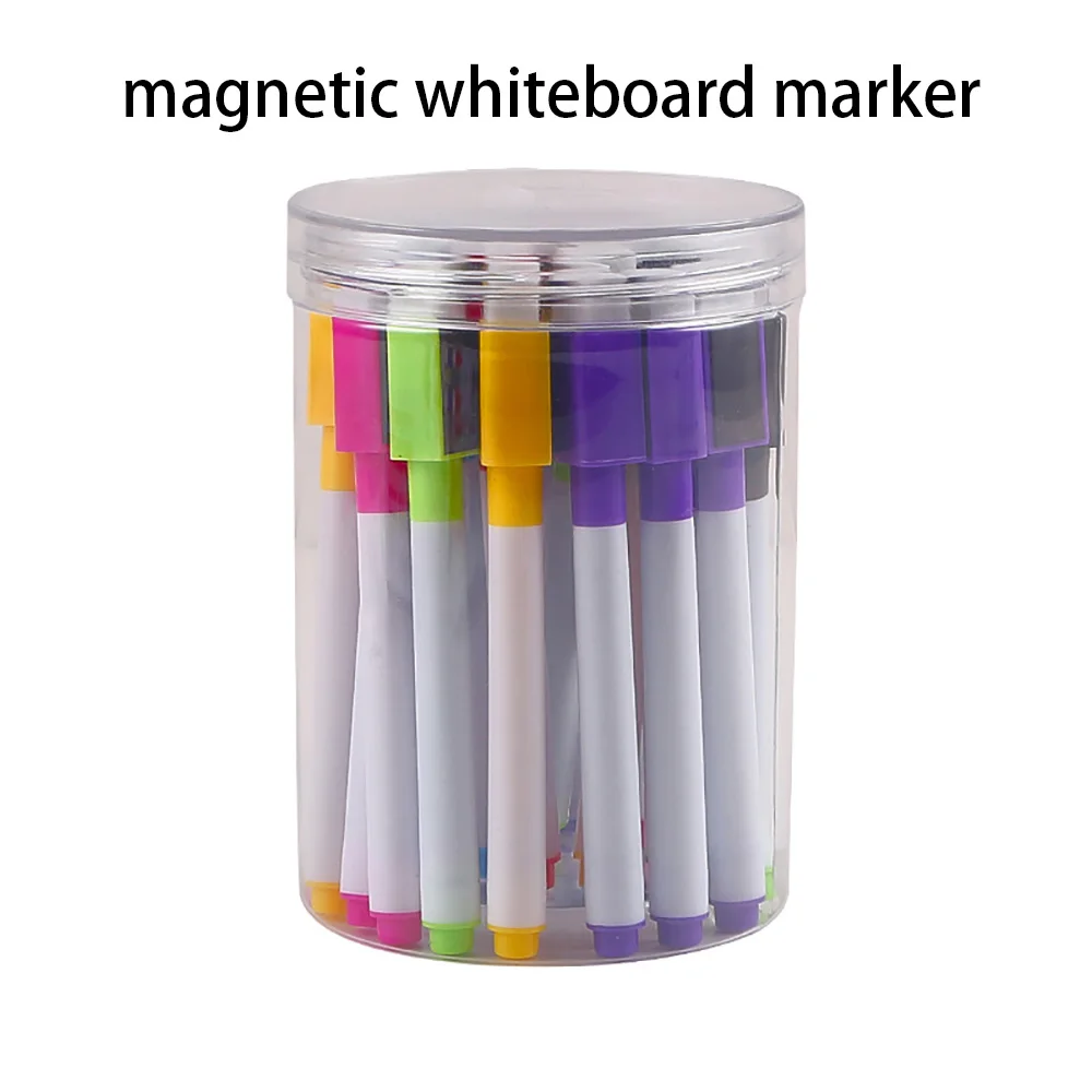 Magnetic Erasable Whiteboard Markers - Comfortable Grip for Teaching and Meetings
