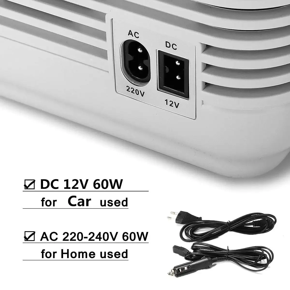 12L 60W Cooling & Warming 2 Charging Car Refrigerator Cooler Portable Car Fridge Methods for Home Travel Camping