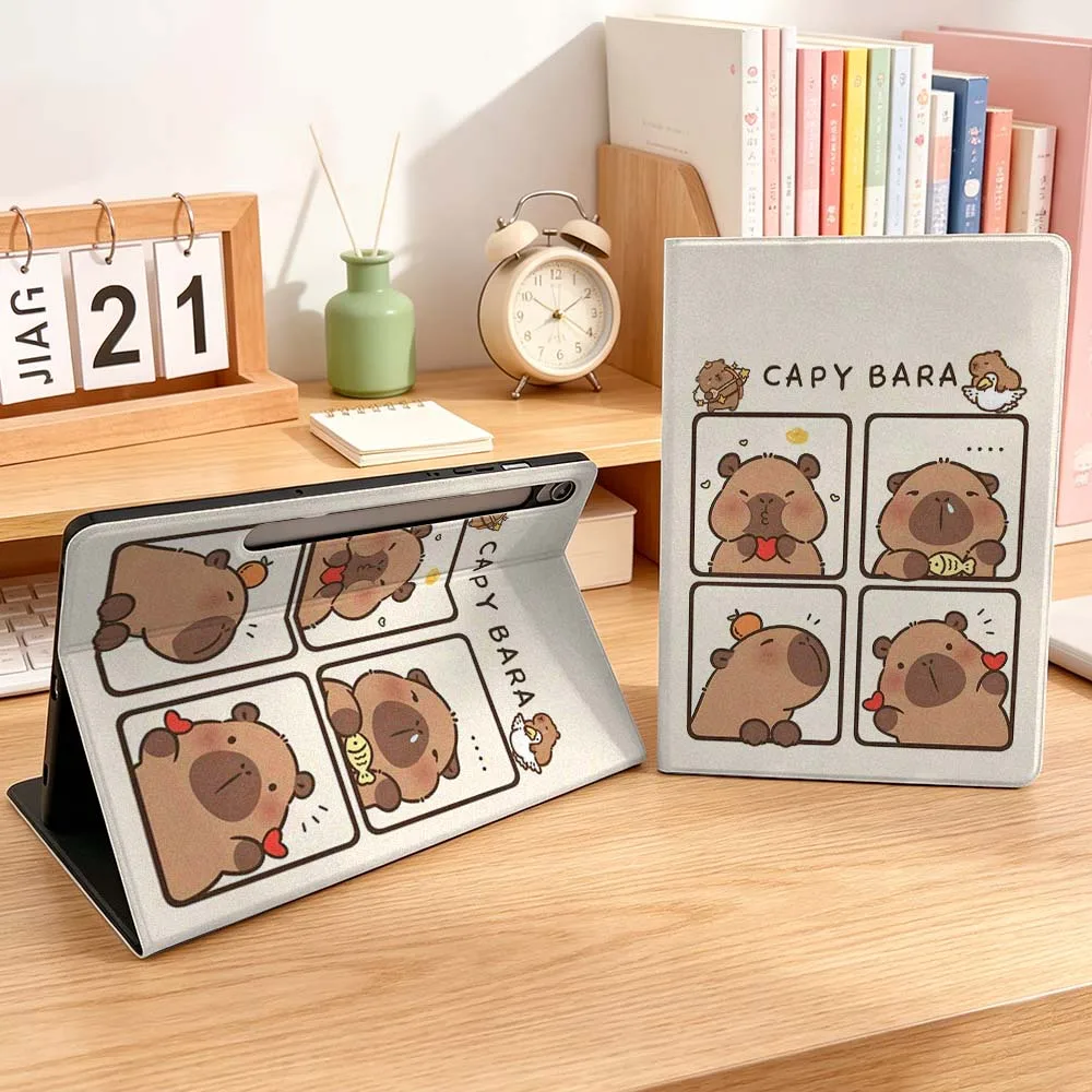 Capybara Art Cartoon Design Soft Flexible Tablet Case Gift