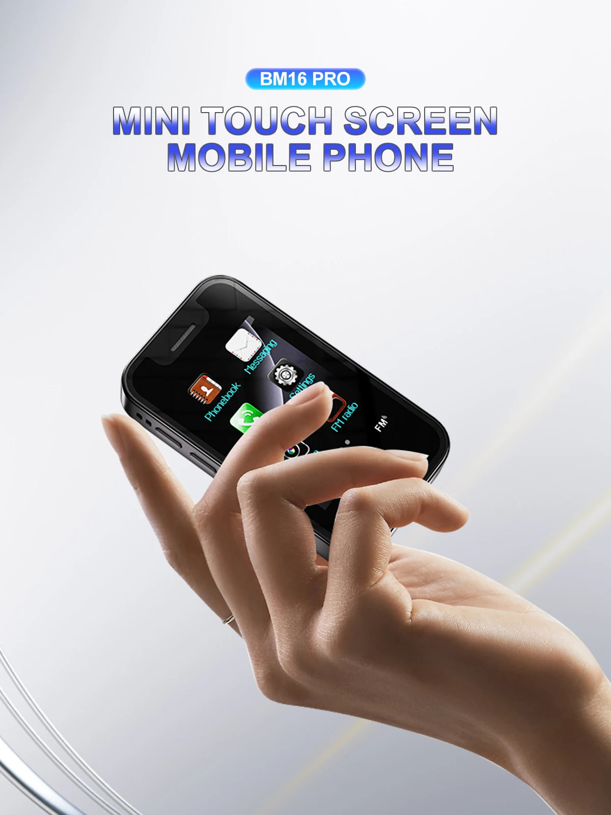 SERVO BM16 PRO Mini Feature Mobile Phone 2G GSM 2.4" Touch Screen Magic Voice Call Recording FM Radio Dual SIM Small Cellphones