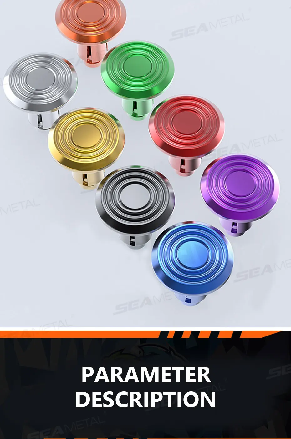 SEAMETAL 5/10PCS 6mm Motorrad Expansion Schnalle Aluminium Legierung Elektrische Fahrzeug Schraube Muttern für Ersetzen Shell Schnalle zubehör – Detail 7