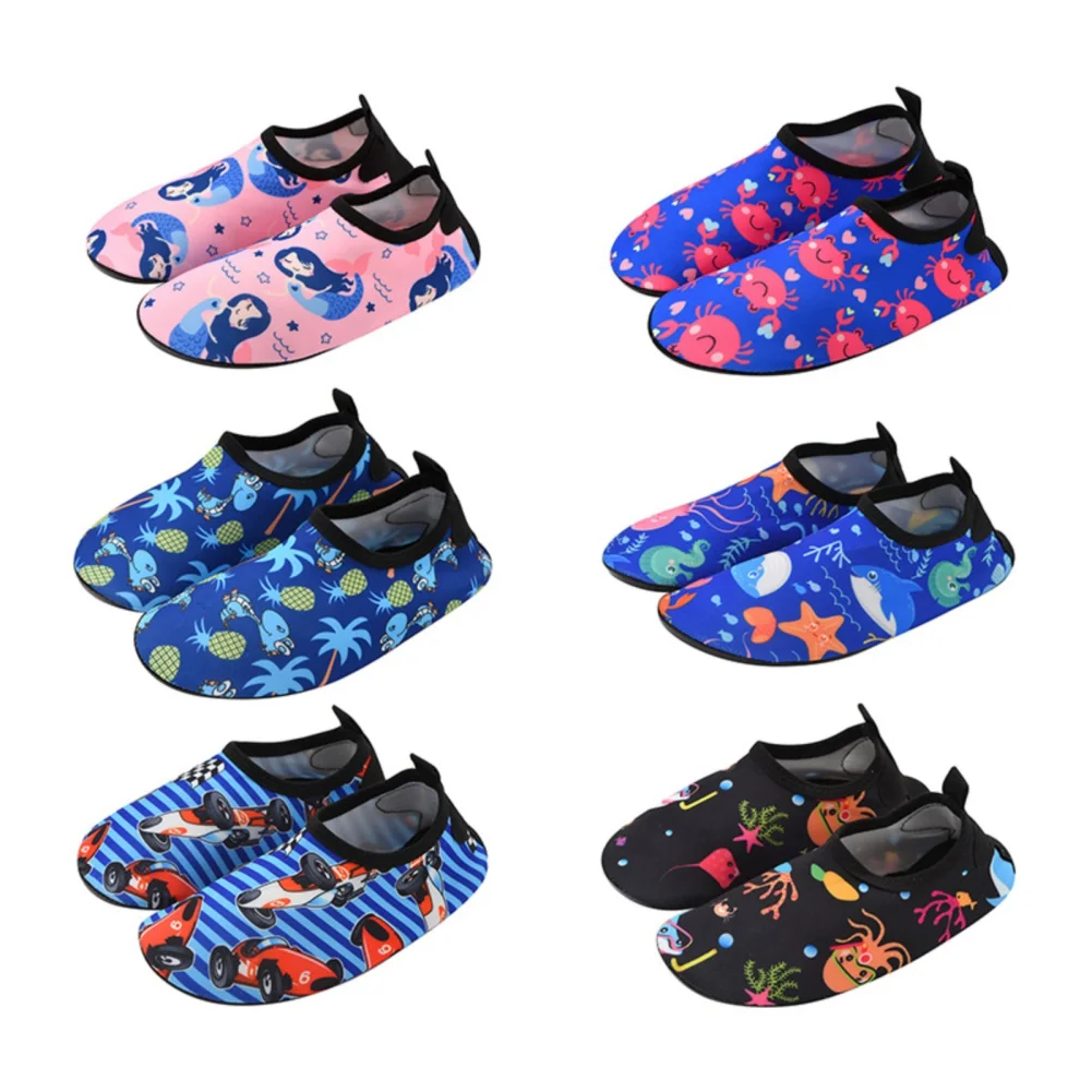 Children Water Beach Shoes Girls Boys Swimming Shoes Quick-Drying Aqua Soft Floor Indoor Slippers Snorkeling Swim Socks