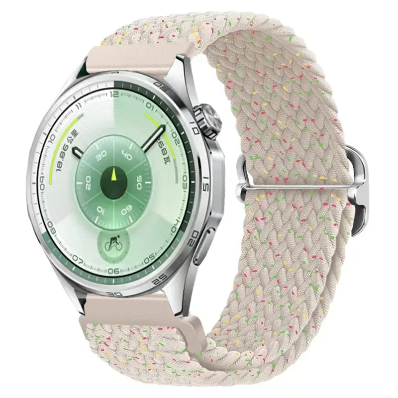 Nylon Braided Adjustable Loop Strap, 20/22mm Elastic Bracelet