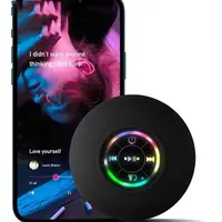 Mini Portable Bluetooth Audio IPX4 Waterproof Led Lights Bathroom Outdoor Large Suction Cup Can Be Adsorbed Wall Speaker 2