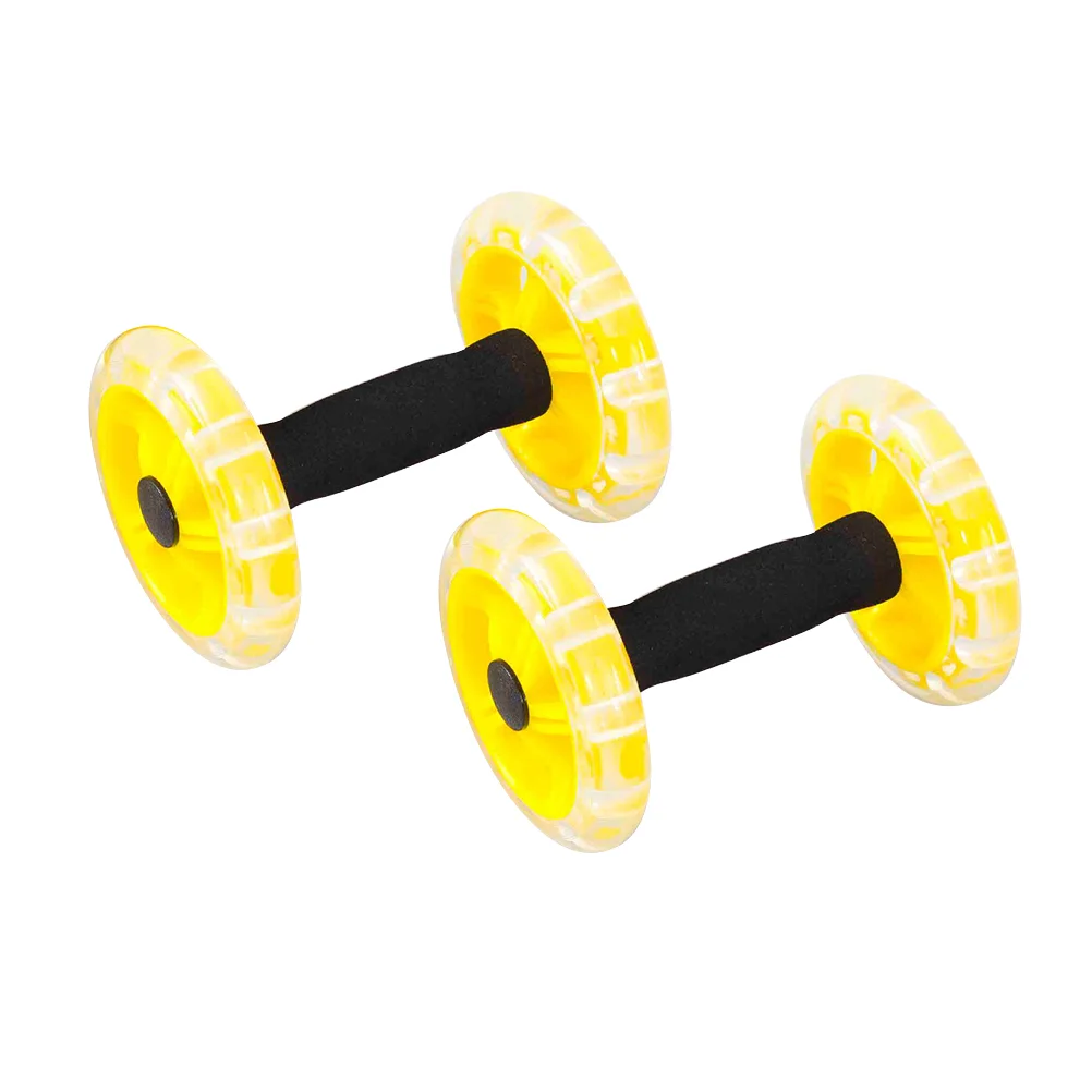 

AB колесо ролик для тела аксессуары для мужчин женщин домашний фитнес (желтый)