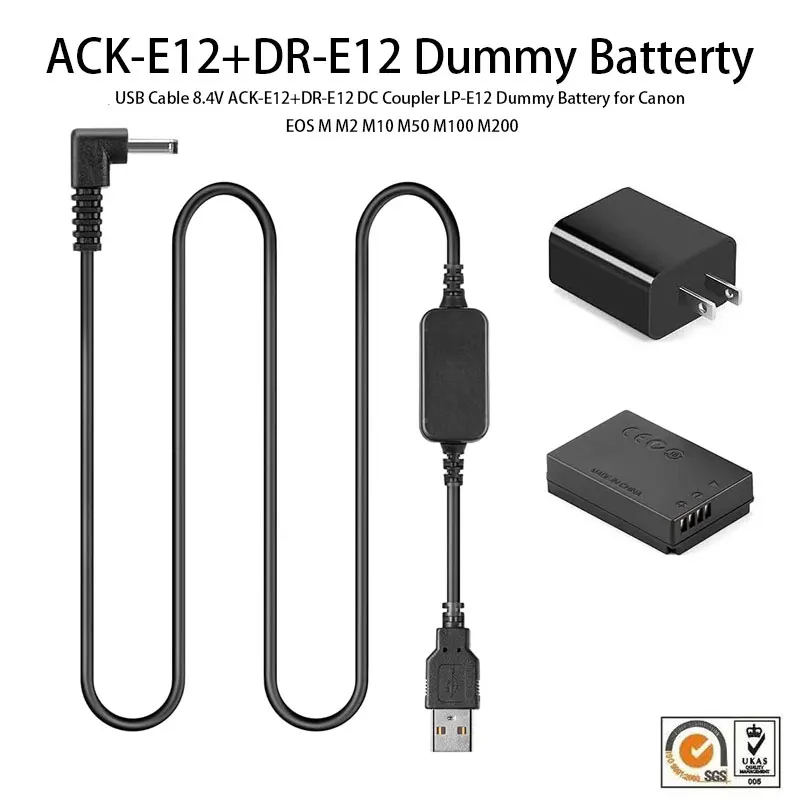 Camera Battery Dummy LP E12 LPE12 LP E12 for Canon Rebel SL1 100D Kiss