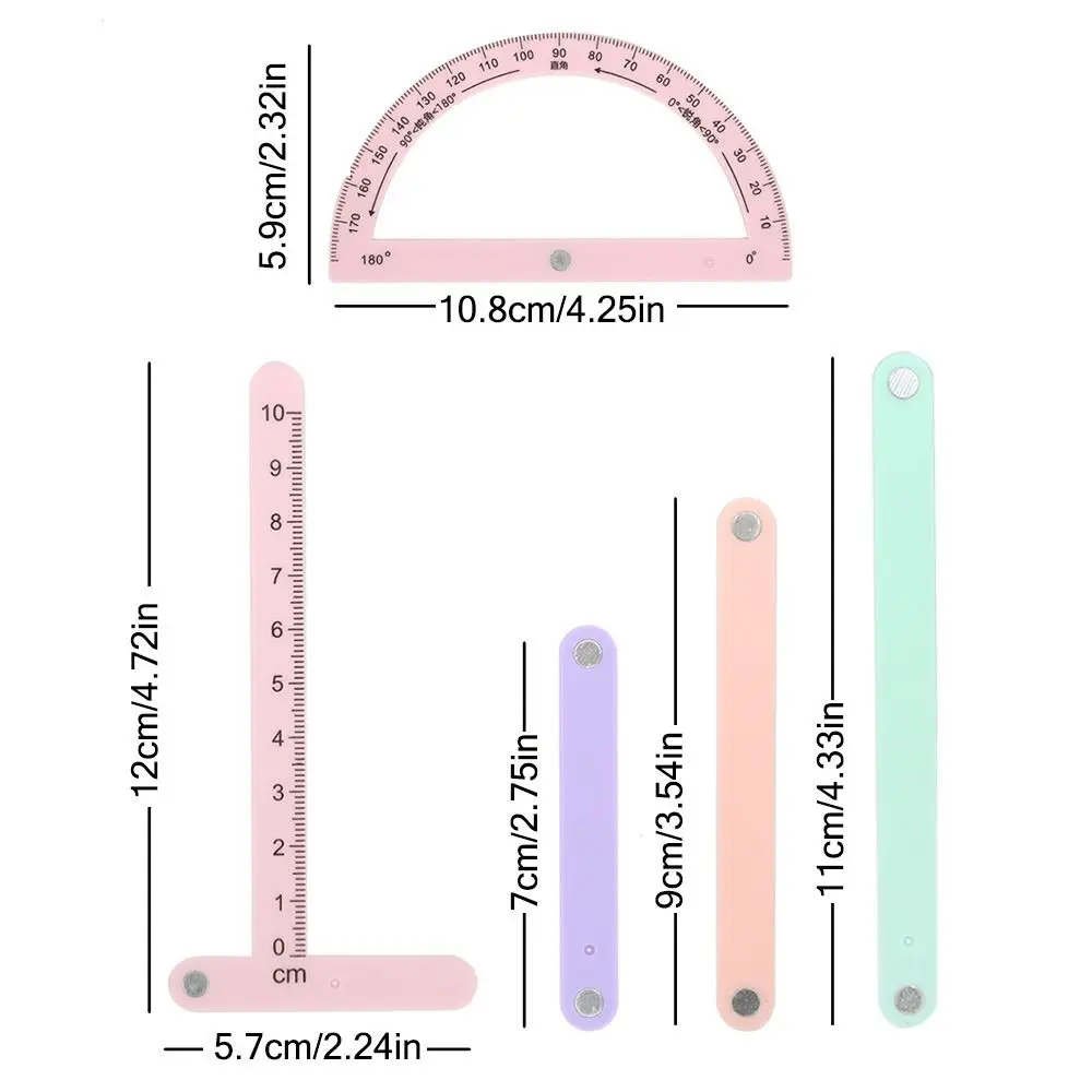 기하학 지식 다각형 시연 도구 학생 학습 도구 수학 교구 기하학적 다변수 시연 도구