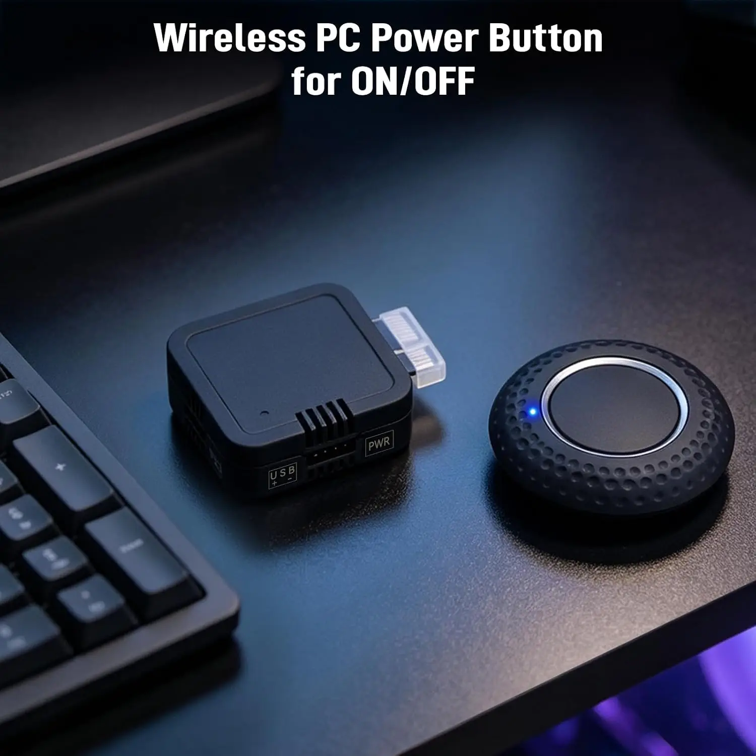 Wireless PC Power Button, Remote ON Off Switch with PCIE Receiver for Computer Motherboard
