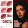 5 Pcs Chocolate Lip Matte Glaze Lipstick Moisturizing Lip Gloss Waterproof Lip Glaze Set Mist  Matte Lip Matte 6