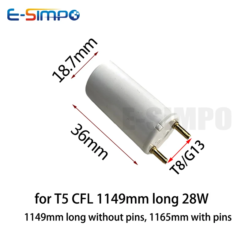 6pcs 3pairs 형광 CFL (LED 아님) 14W 28W T8 T5 G13 G5 튜브 라이트 엔드 캡 램프베이스 홀더 소켓 변환기 어댑터