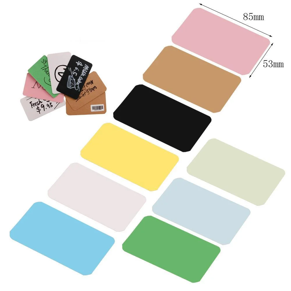 Kraft Paper Card Blank Business Card Message Thank You Writing Label Bookmark Learning