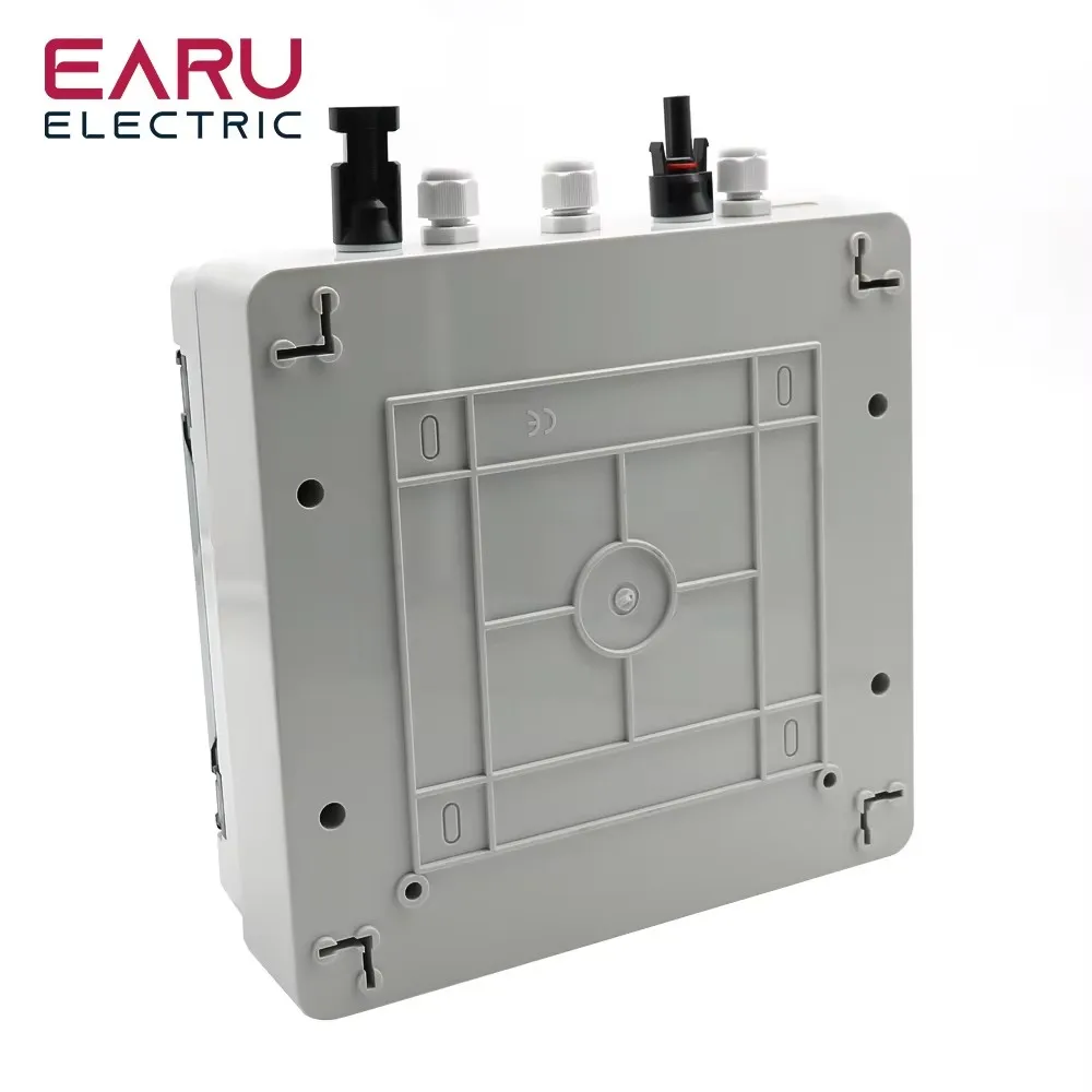 500V 1 Input 1 Output Solar PV Photovoltaic Combiner Box SPD Lightning Protection DC Fuse MCB Circuit Breaker Waterproof Box