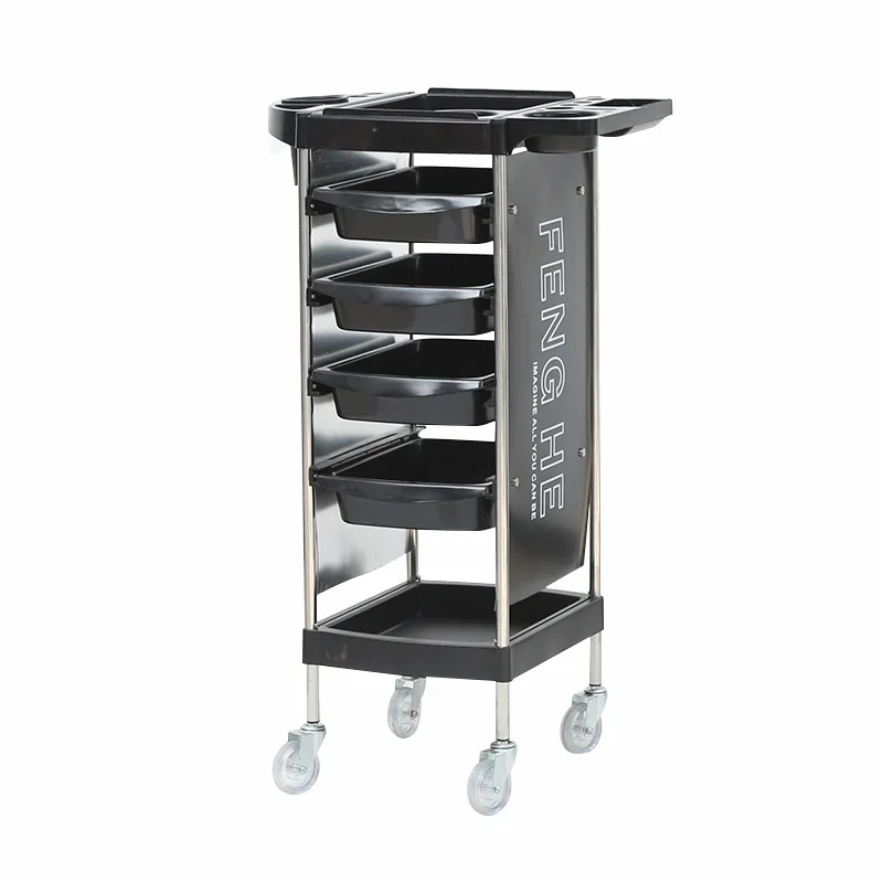 Designer Hair Stylist Salon Trolly Rolling Beauty Storage Salon Trolly Wheels Manicure Muslimy Pretty Furniture Yn50St