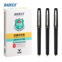 BAOKE 0.5mm/0.7mm/1.0mm Anti-bacterial Office Gel Pen High Capacity  PC1828A/1838A/1848A 1