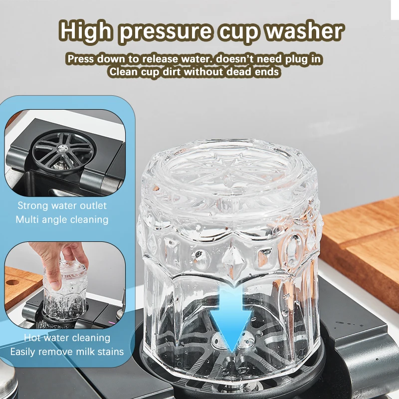 Shinesia Stainless Steel Kitchen Waterfall Sink Digital Display Large Single Sink Dish Basin Sink With Multifunction 3