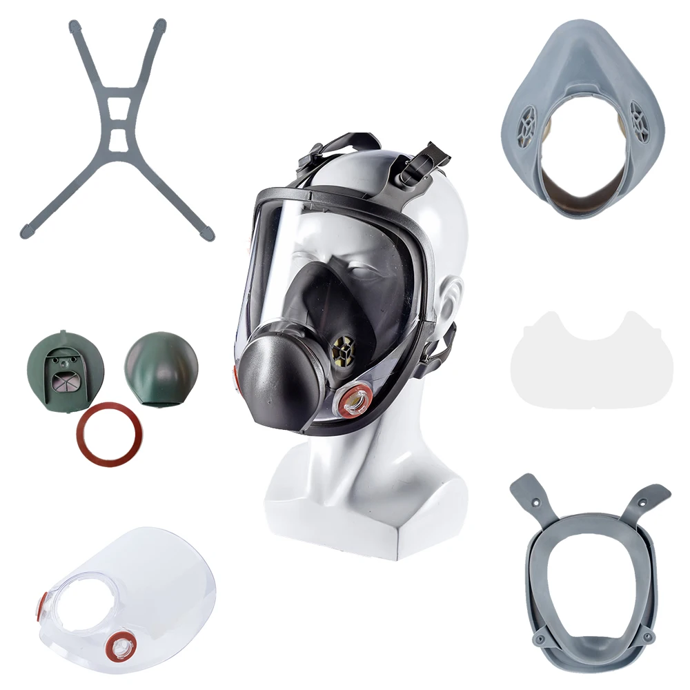 Replace Part For 6800 Mask PC Face Shield Head Belt Mouth Nose Mask Protective Film Gas Mask Respirator Paint Spray Accessories