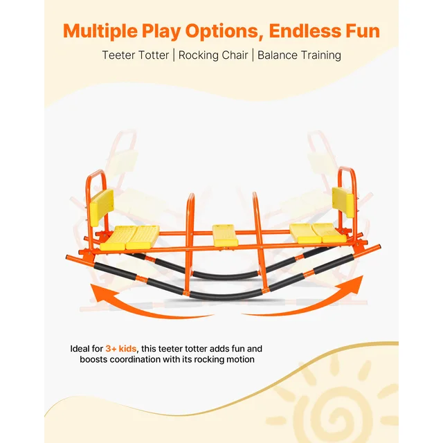18173-9b25de.jpg SucceBuy 3 Seats Kids Seesaw Metal Rocking Teeter Totter with Handles Toddler Seesaw for Children Outdoor Playground Equipment