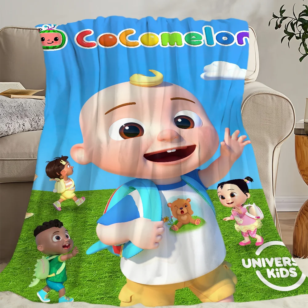 Cartoon Baby C-CoComelonSs Blanket Skin friendly comfort warm soft plush blanket suitable sofa living room office bedroom 6