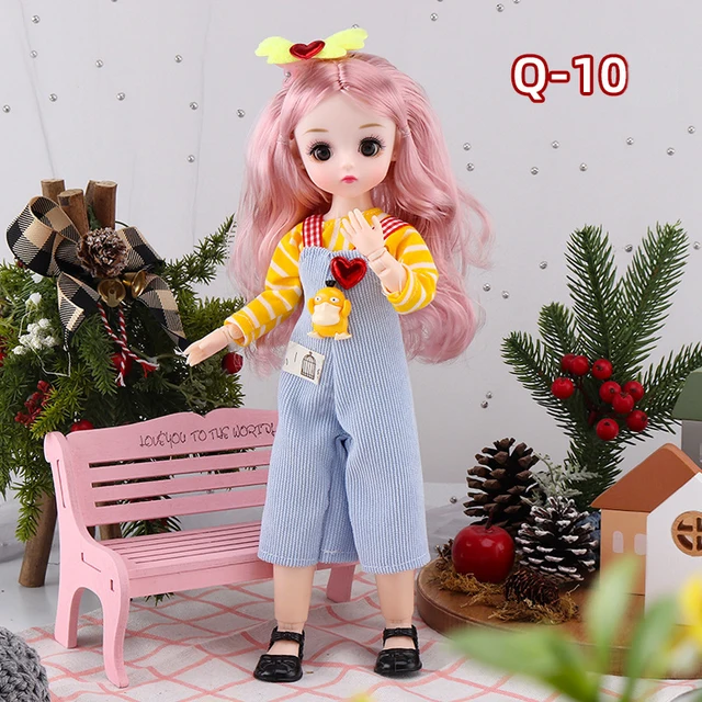 Fashion 30cm 1/6 Anime Bjd Doll Princess Clothes Accessories Suit Loli Skirt Girls Kids Doll Dress Up DIY Toy Gift Reborn Kawaii - Q-10, 30 cm
