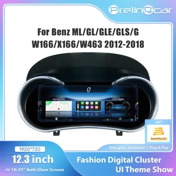 Panel de Instrumentos Digital de 10.25'' para Mercedes Benz ML GL GLE GLS G W166 X166 W463 Años 2012-2018 1