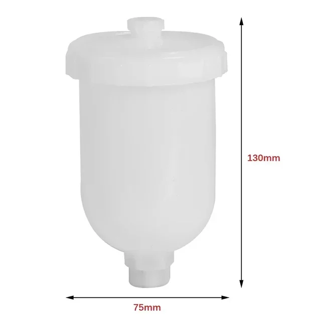 300ML Plastic Spray Paint Cup Sprayer Cup Threaded Connector For H-2000 R-100 HVLP Spray Paint Tool For Spray Gun Parts 4