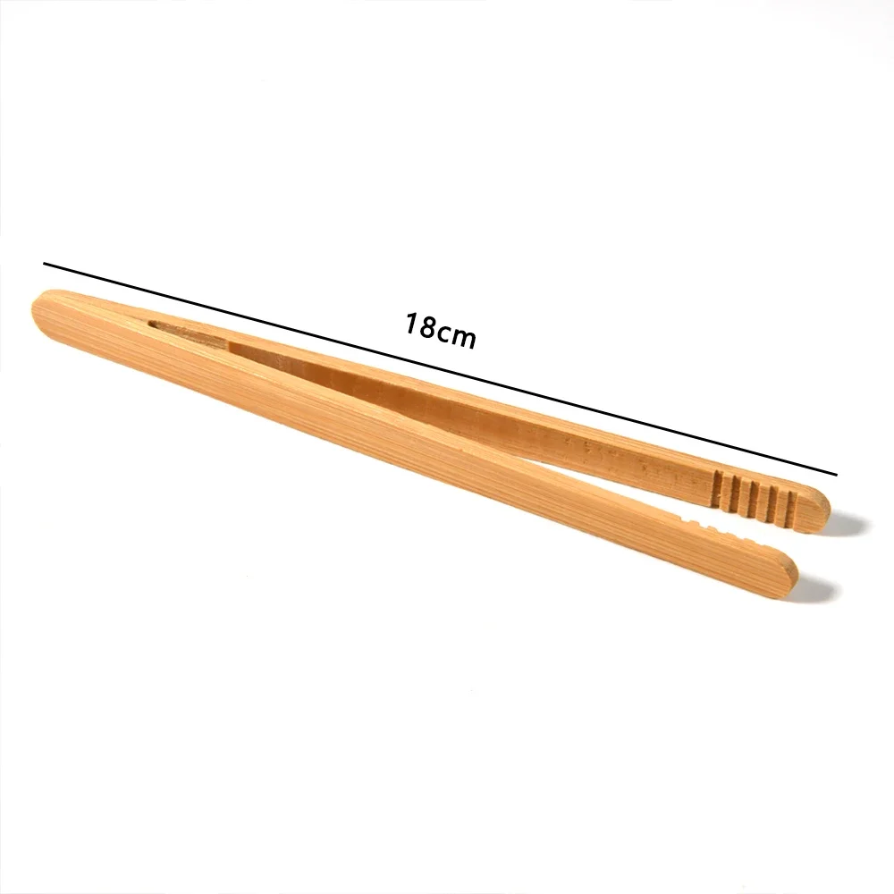 Food Tongs 2pcs/lot Bamboo Food Tongs Kitchen Utensils et Cooking Tools Anti Heat Bread Clip Pastry Clamp Barbecue Tongs