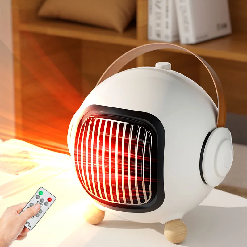 800W Mini Electric Heating Fan Multifunctional Portable Remote Control  Heater Dryer Home Office Small Heater Electric Warmer Mac