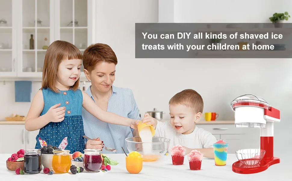 Description Picture 2 of itemHome electric ice maker Ice breaker slush machine Hail ice machine slush machine Small shaved ice machine