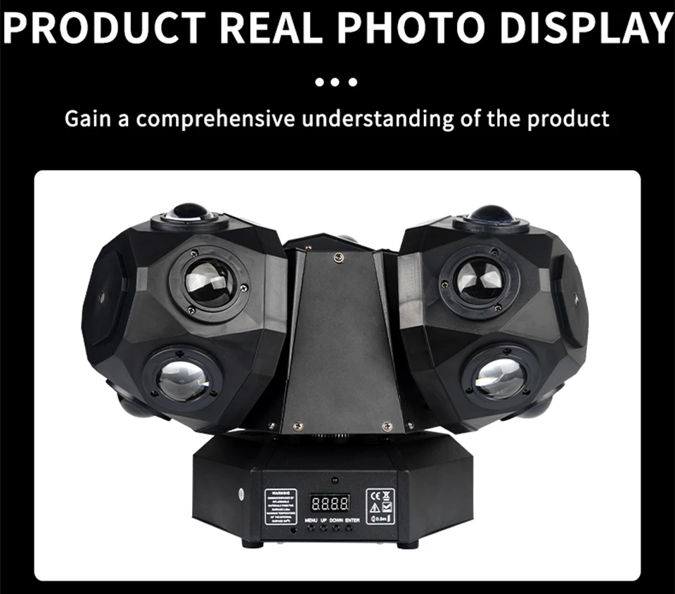 18x10W 3 Head Rotating Moving Head Laser Light Professional DJ Stage Lighting Be
