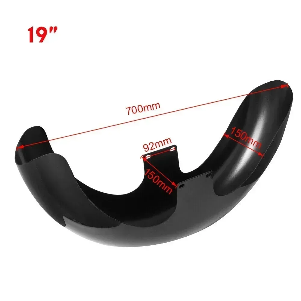 Motorcycle 19" 21" Gloss Wheel Wrap Front Fender For Harley Touring