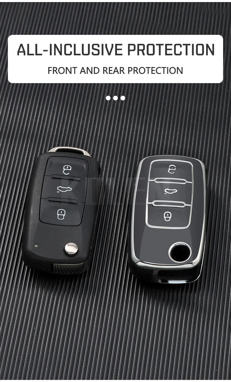 TPU Car Flip Key Case Cover Shell per Volkswagen VW Polo Golf Passat Tiguan Beetle Caddy T5 Up Eos Skoda Octavia Seat Leon Altea 12 TPU Car Flip Key Case Cover Shell per Volkswagen VW Polo Golf Passat Tiguan Beetle Caddy T5 Up Eos Skoda Octavia Seat Leon Altea - Sec2255e20a92466ab178b6a946d0543dt