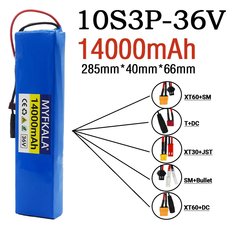 

36V Electric Scooter 10S3P 14Ah 18650 Battery Pack 500W 36v Lithium Electric Bike Battery Rechargeable Li-ion Battery