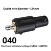 5000PSI Turbo Nozzle, 360° Rotating, Stainless Steel Body, Ceramic Core, High Pressure Quick Connect for Municipal Cleaning 4