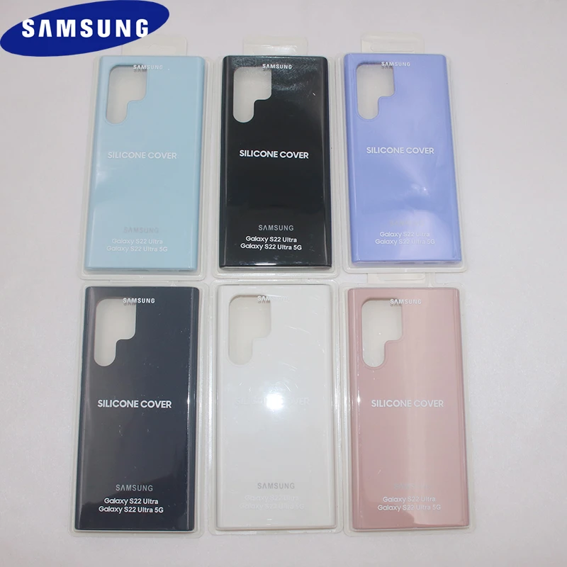 Original Samsung Galaxy S22 Ultra S22 Plus S22 Case High Quality Silicone Cover Samsung Galaxy S22 + Protector Shell & Box galaxy s22 ultra flip case