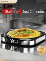 220V Crepe Makers New Grains Griddle Commercial Electricity Pancake Machine Cooking Appliances 2200W Single-side Heating 40CM 2